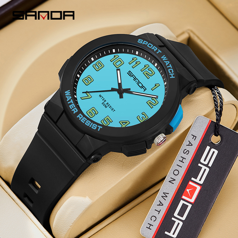 Luxury Watch Store - Sanda 2024-reloj electrónico para hombre, Digital,