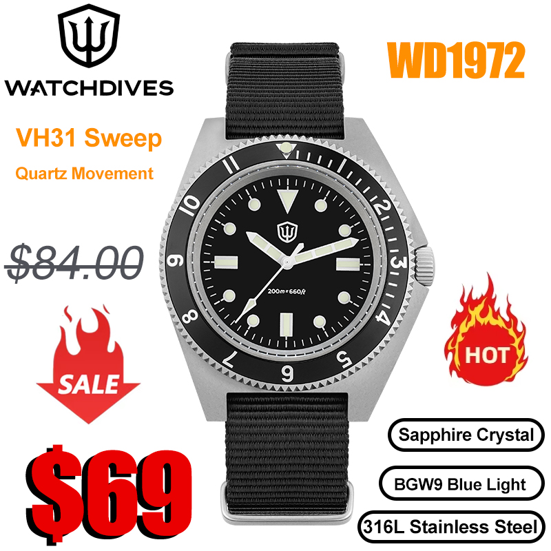 Luxury Watch Longines - Watchdives WD1972 reloj de cuarzo VH31
