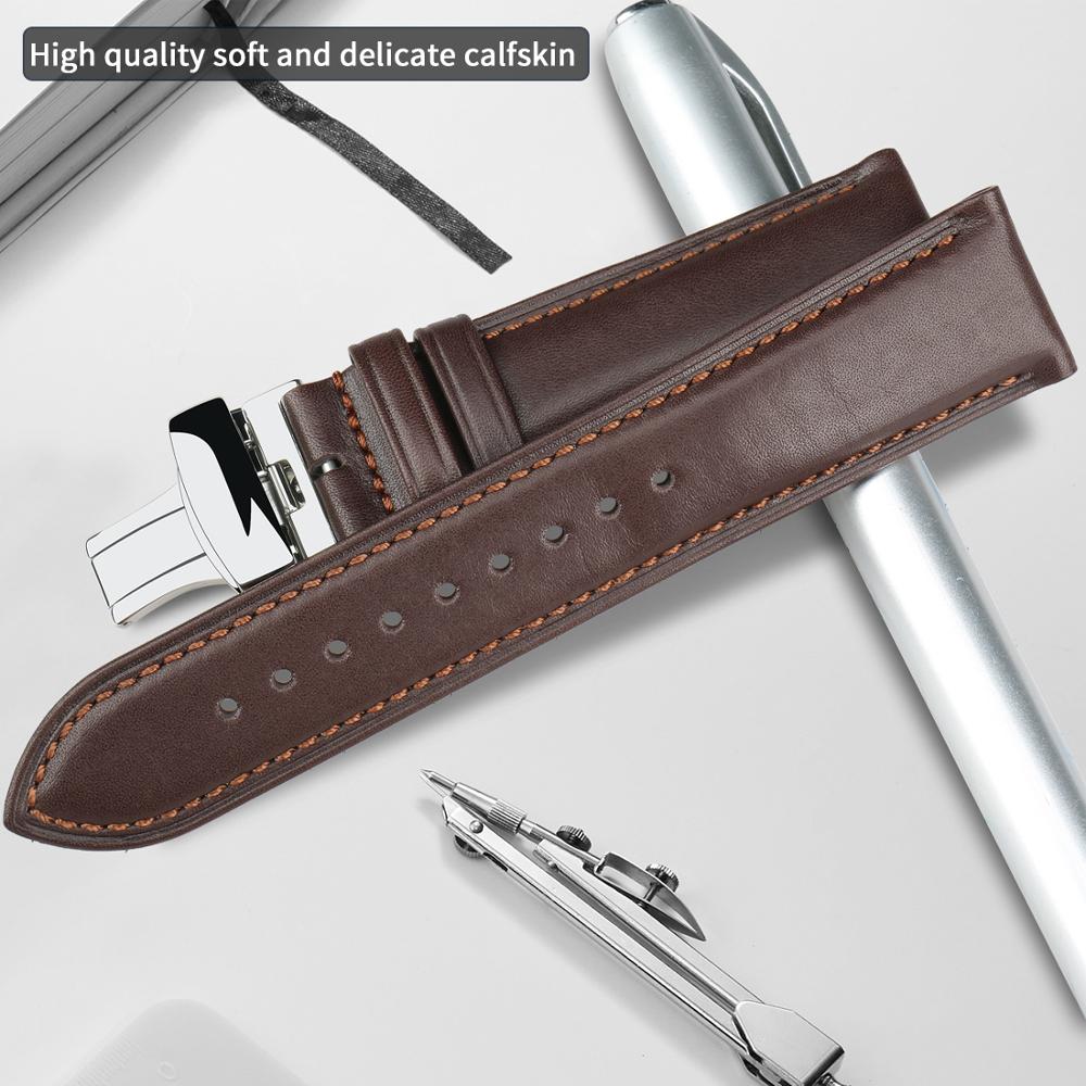 MAIKES-correas de reloj de cue - Luxury Watch Longines reseña y precio