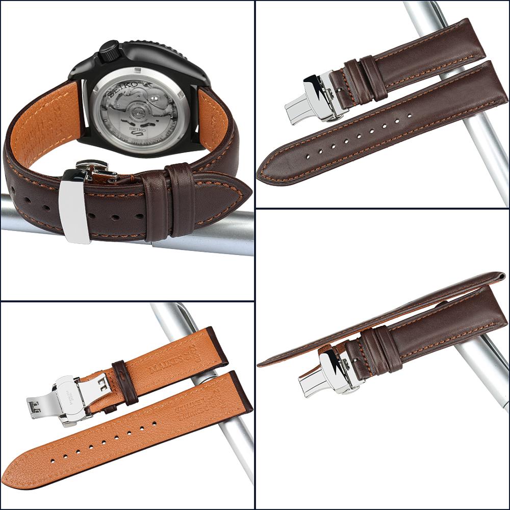 MAIKES-correas de reloj de cue - Luxury Watch Longines reseña y precio