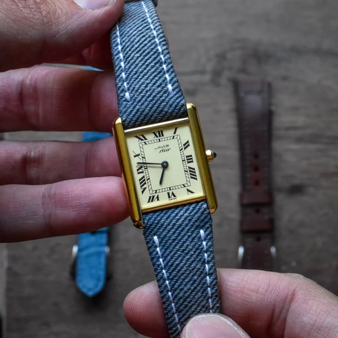 Correa de Reloj de Mezclilla I - Cartier Watch Tank reseña y precio