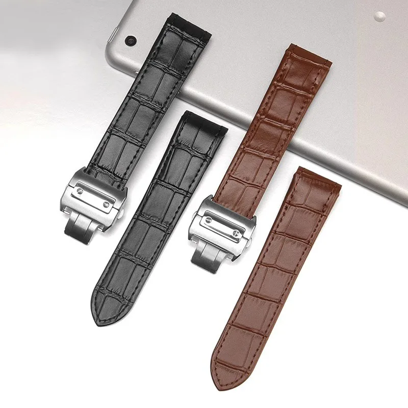 Correa de reloj de cuero genui - Cartier Watch Tank reseña y precio