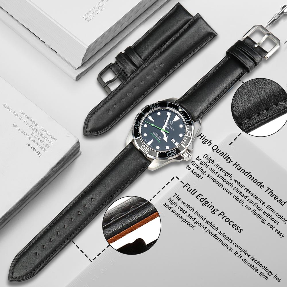 MAIKES-correas de reloj de cue - Luxury Watch Longines reseña y precio