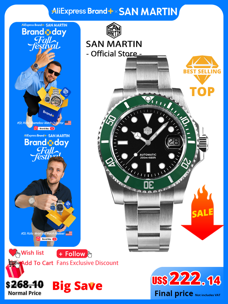 Nuevo Reloj de Buceo San Marti - Luxury Watch Store reseña y precio