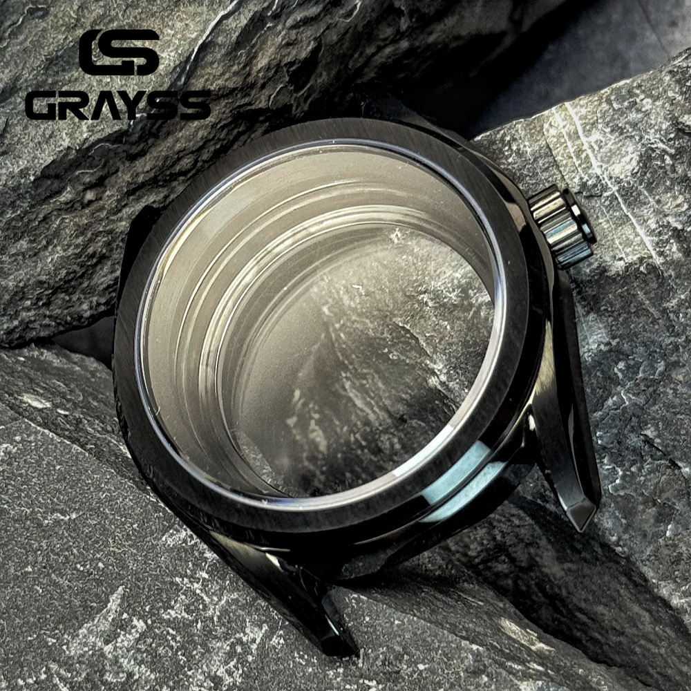Caja de reloj de buceo negra d - Exhibition Caseback reseña y precio
