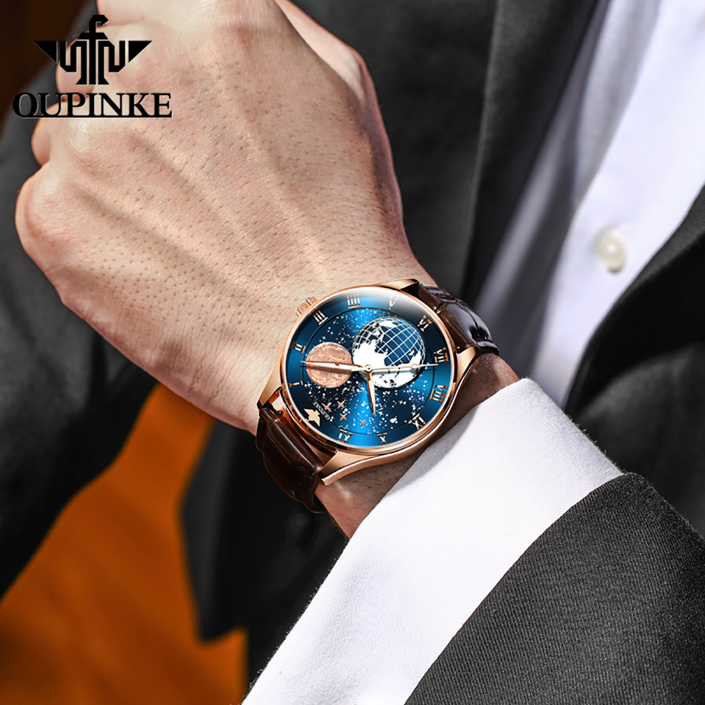 Reloj OUPINKE 3177 para hombre - Omega Watch Constellation reseña y precio