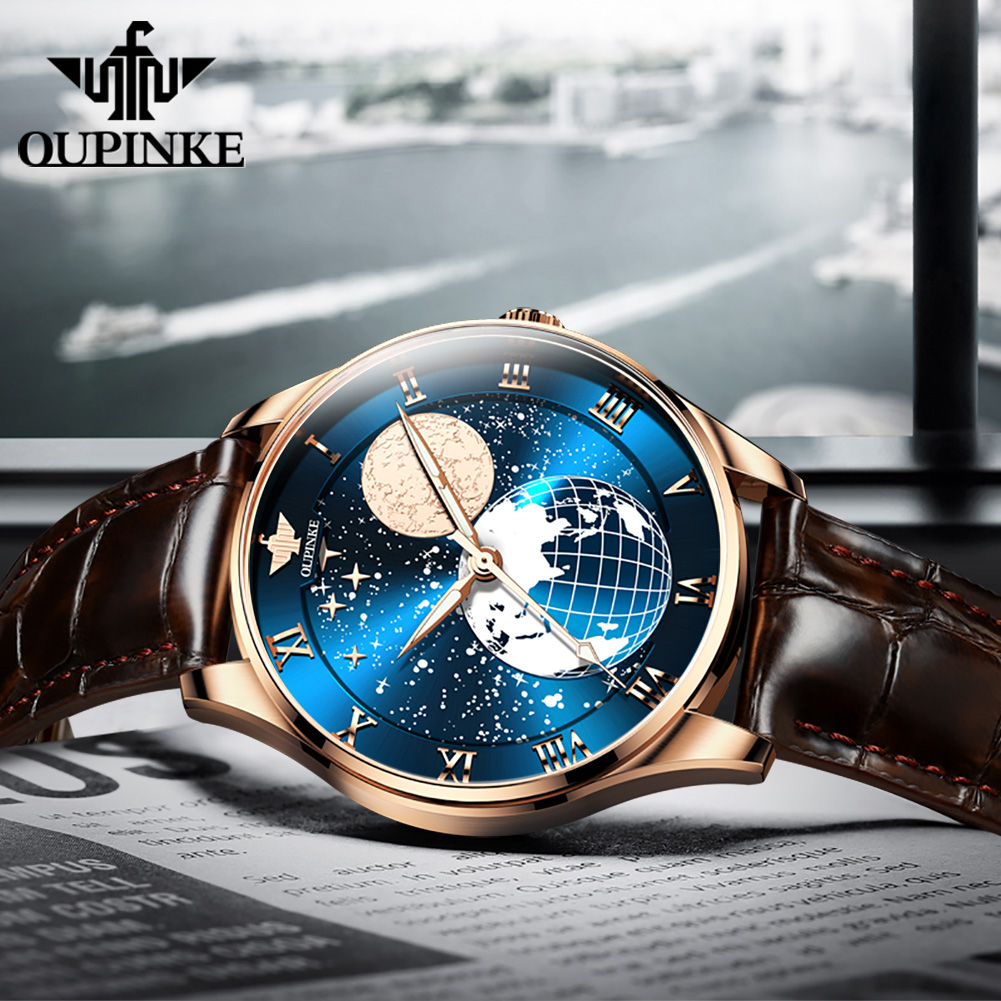 Reloj OUPINKE 3177 para hombre - Omega Watch Constellation reseña y precio