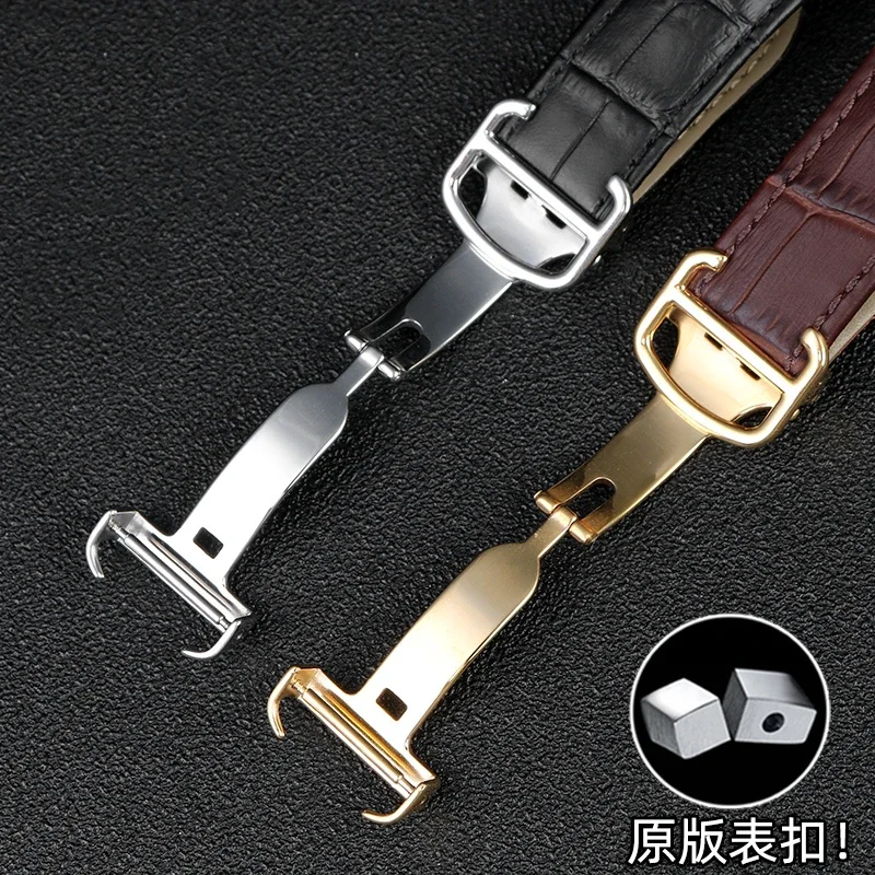 Correa de reloj de cuero genui - Cartier Watch Tank reseña y precio