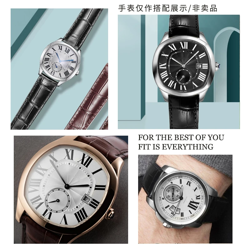 Correa de reloj de cuero genui - Cartier Watch Tank reseña y precio