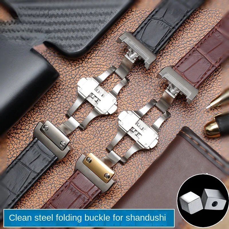 Correa de reloj de cuero genui - Cartier Watch Tank reseña y precio