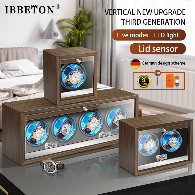 IBBETON caja de almacenamiento - Luxury Watch Winder Box reseña y precio