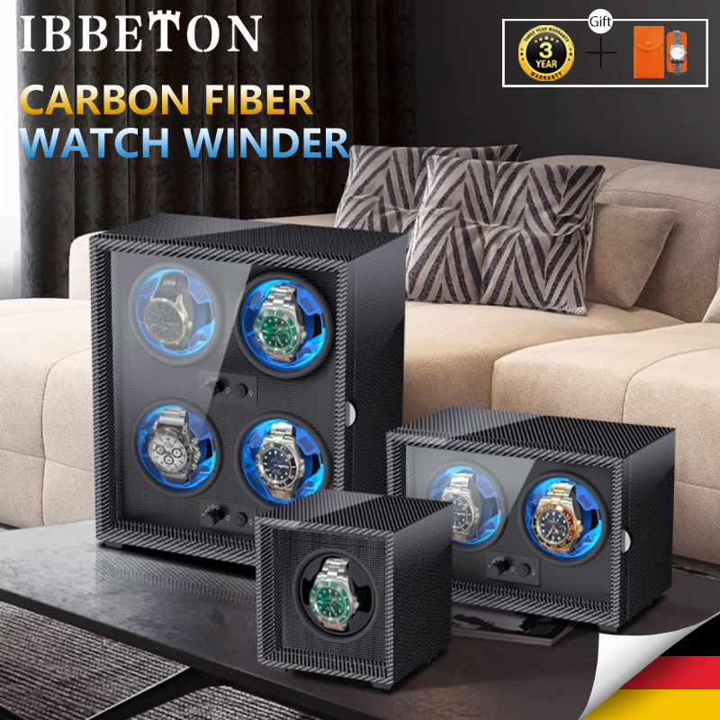 IBBETON caja de almacenamiento - Luxury Watch Winder Box reseña y precio
