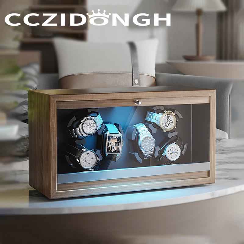 Nuevo enrollador de reloj de m - Luxury Watch Winder Box reseña y precio