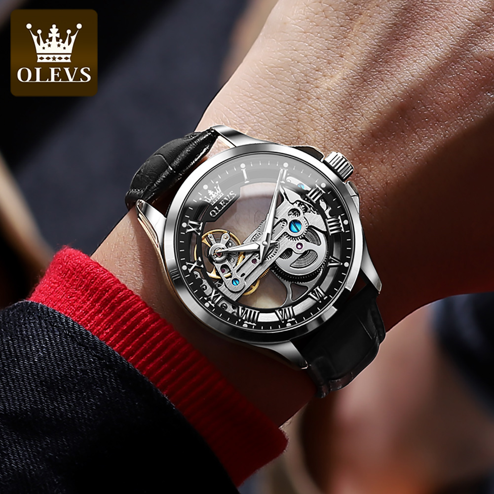 OLEVS-Reloj Automático para ho - Omega Watch Constellation reseña y precio